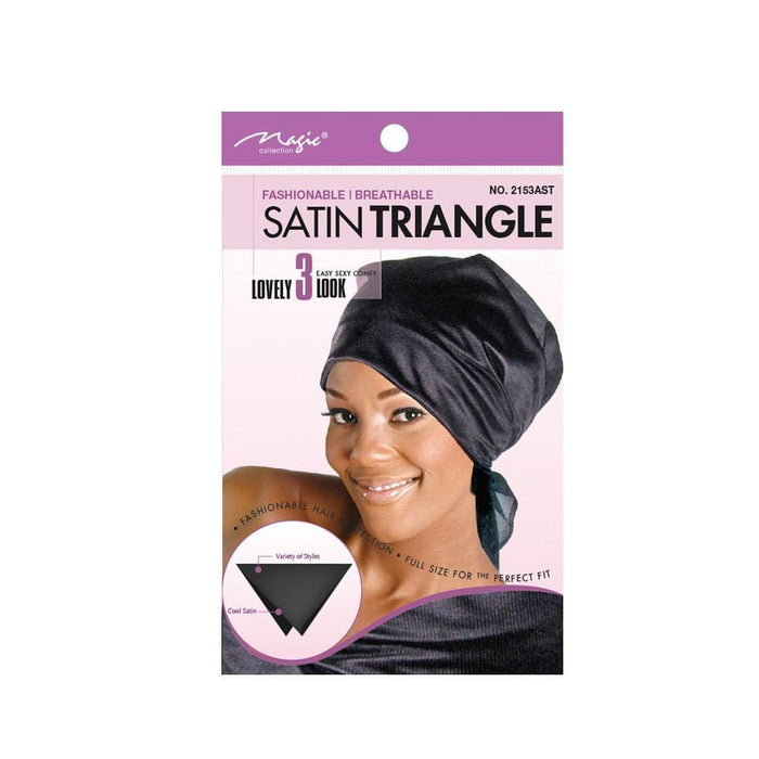 MAGIC | Satin Triangle Wrap Assorted - 2153AST | Hair to Beauty.