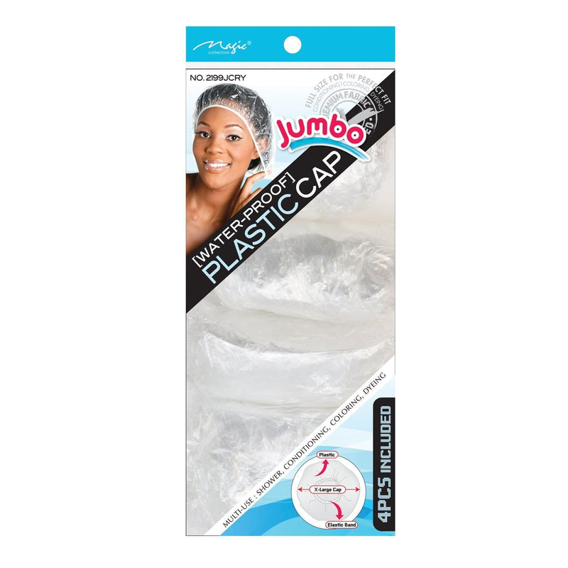 MAGIC | Shower Cap Clear Jumbo Size 48cm 4pc | Hair to Beauty.