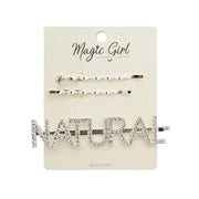 NATURAL 1 | Rhinestone Hair Pin 3PCS | Hair to Beauty.