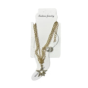 BE U | Two Stars & Pearl Anklet - Hair to Beauty.