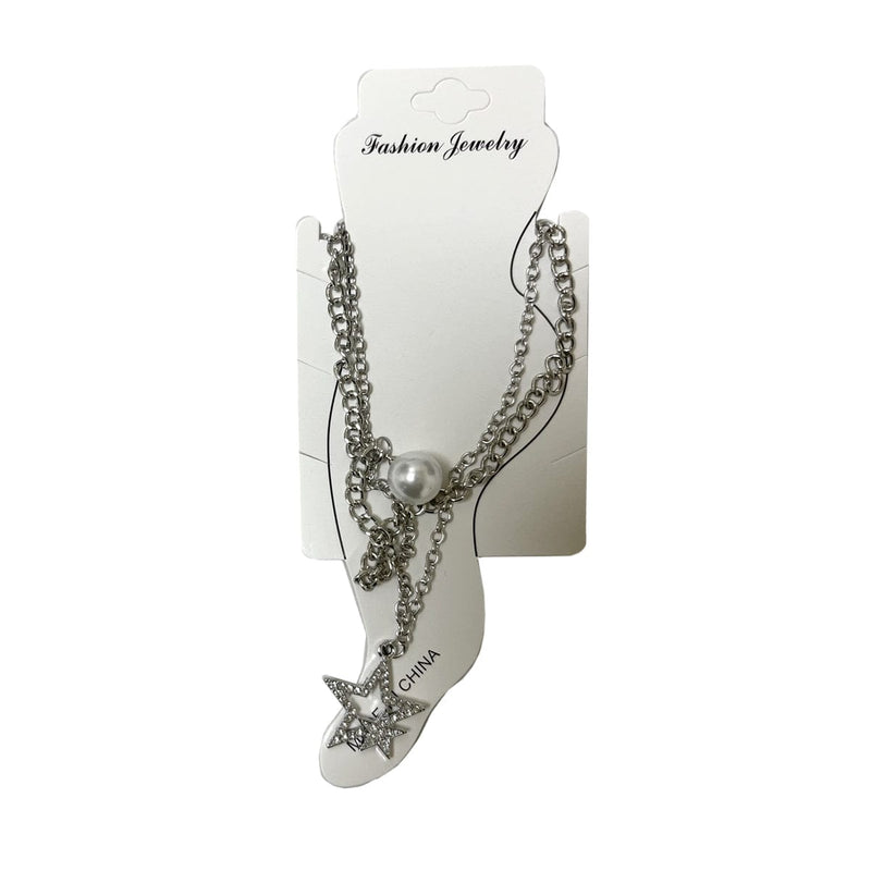 BE U | Two Stars & Pearl Anklet - Hair to Beauty.