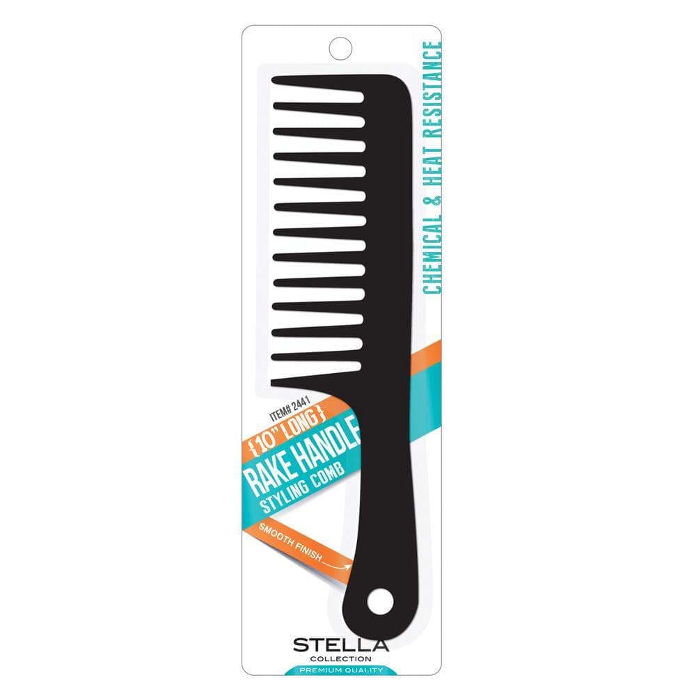 MAGIC - 10 Inch Rake Handle Comb Black 2441 — Hair to Beauty