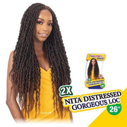 2X NITA DISTRESSED GORGEOUS LOC 26" | Synthetic Braid | Hair to Beauty.
