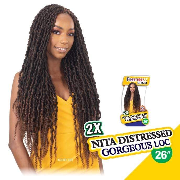 2X NITA DISTRESSED GORGEOUS LOC 26" | Synthetic Braid | Hair to Beauty.