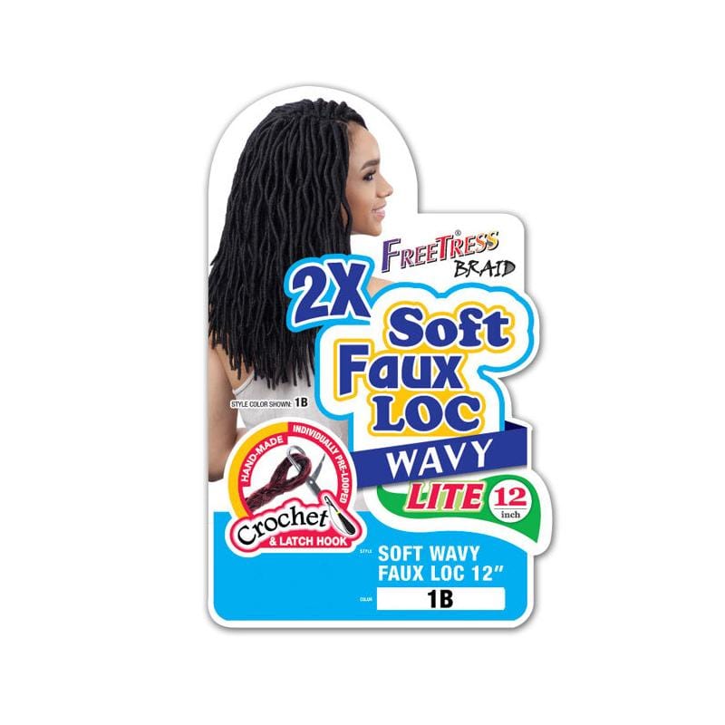 2X SOFT WAVY FAUX LOC 12" | Freetress Synthetic Braid | Hair to Beauty.