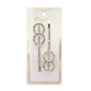 HA0042 | Circles Rhinestone Hair Pin 2PCS | Hair to Beauty.