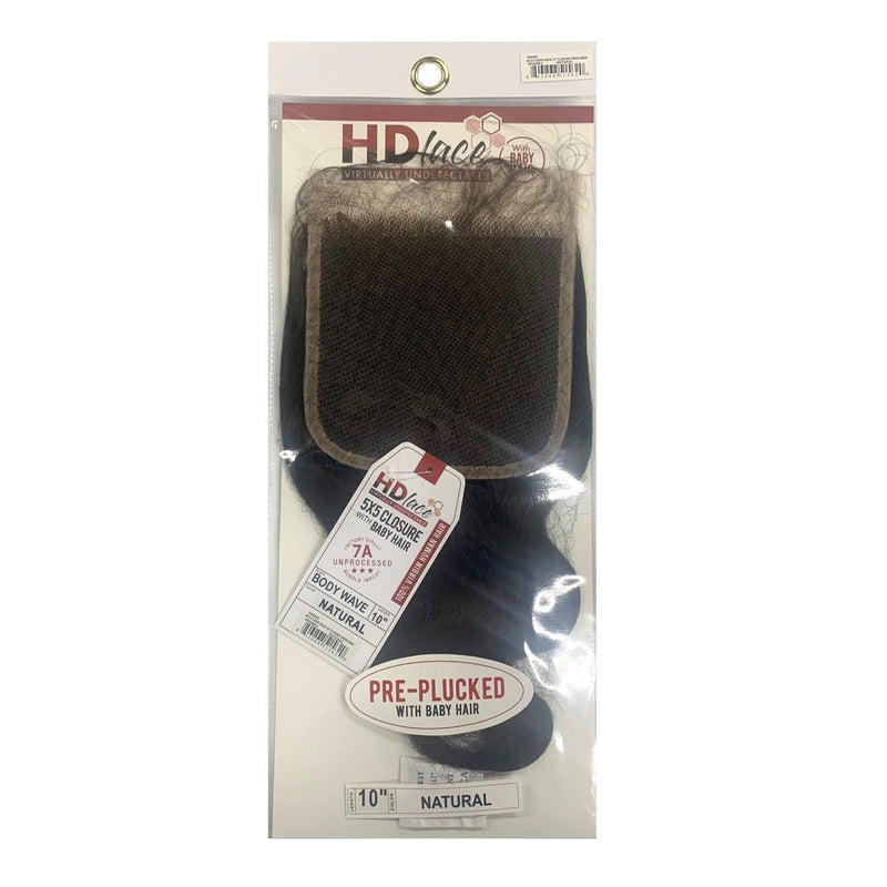 5X5 BODY WAVE HD LACE CLOSURE | Sensationnel Human Hair Closure | Hair to Beauty.