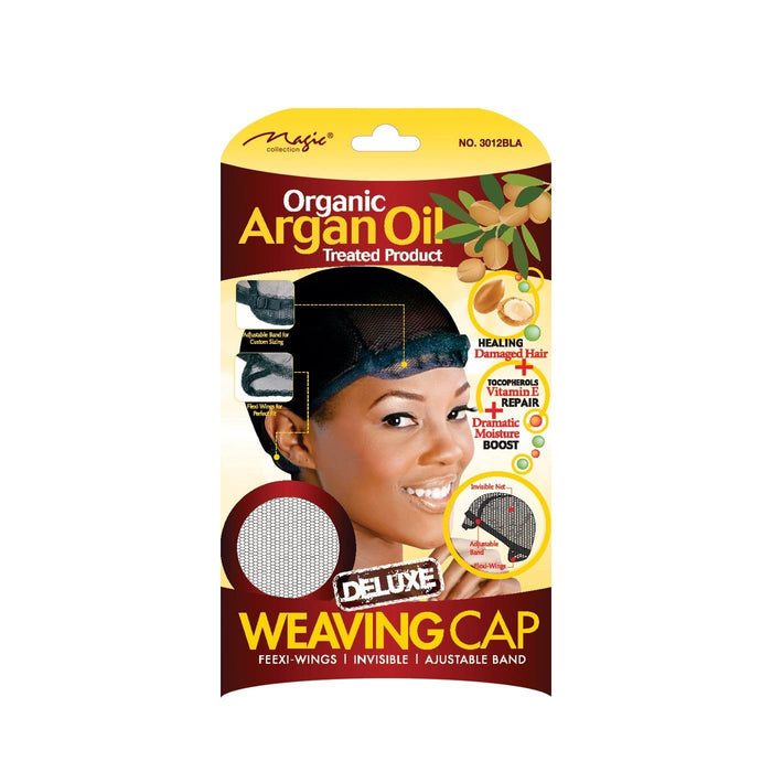 MAGIC | Organic Argan Oil Deluxe Weaving Cap Black 3012BLA | Hair to Beauty.
