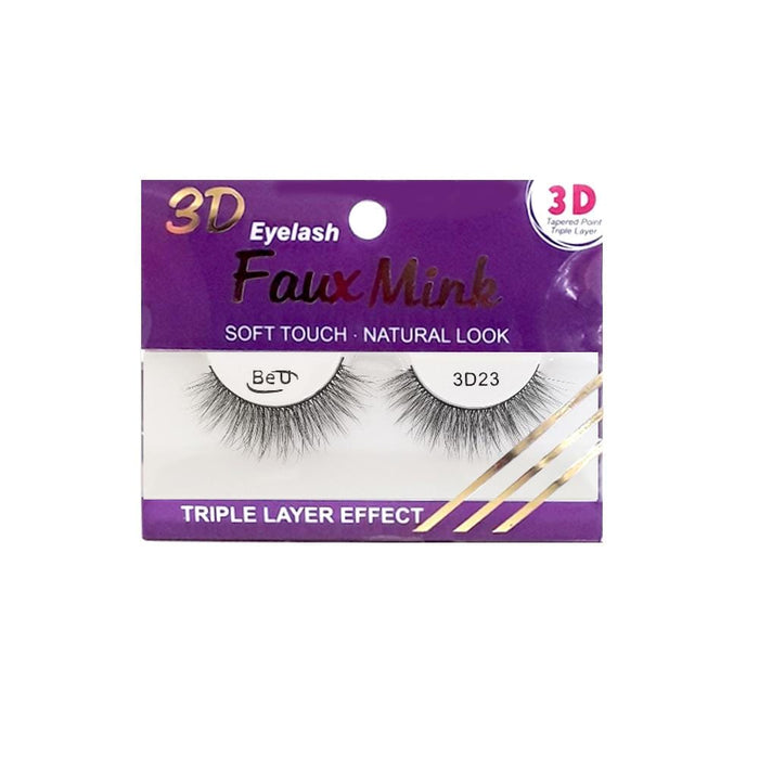 BE U | 3D Faux Mink Eyelashes 3D23 | Hair to Beauty.