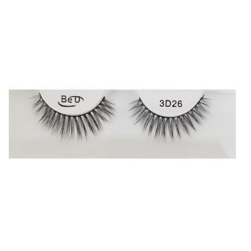 BE U | 3D Faux Mink Eyelashes 3D26 | Hair to Beauty.