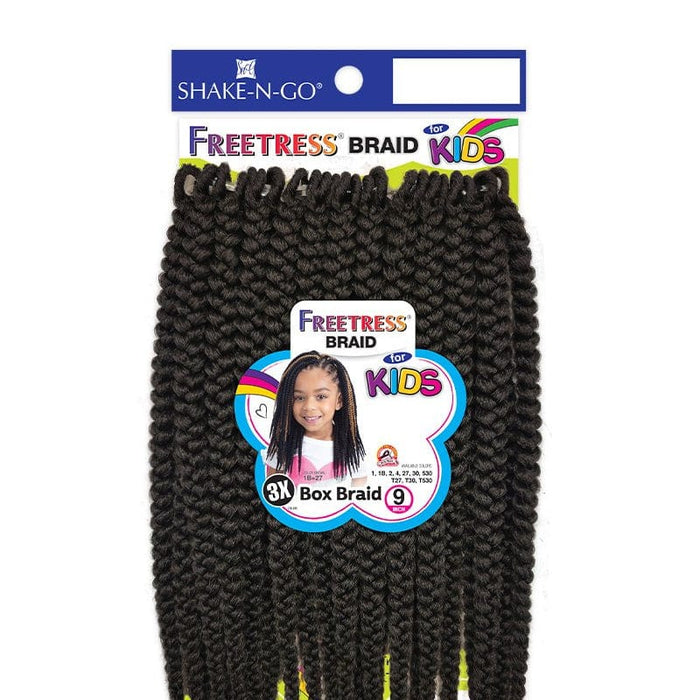 3X KIDS-BOX BRAID 9" | Freetress Synthetic Crochet Braid