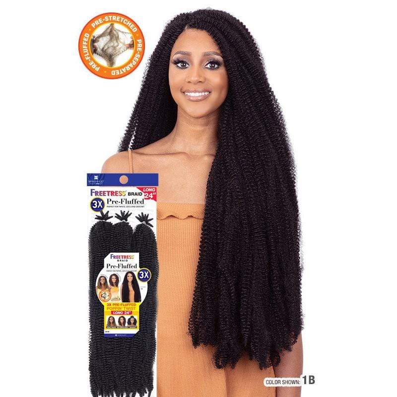 3X PRE-FLUFFED POPPIN' TWIST 24" | Synthetic Braid | Hair to Beauty.