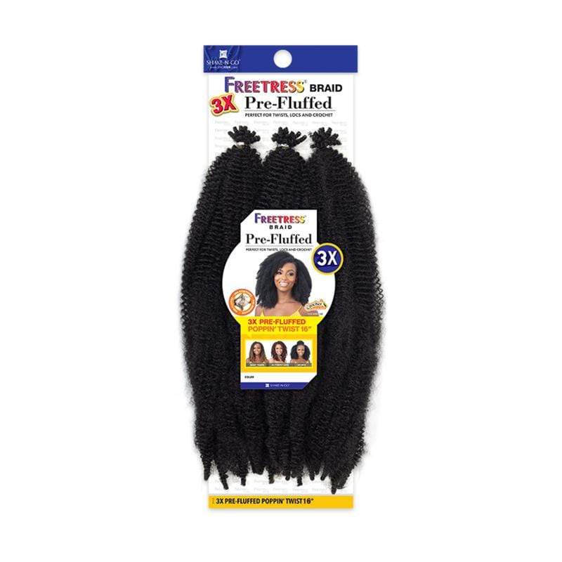 3X PRE-FLUFFED POPPIN' TWIST 16" | Synthetic Braid | Hair to Beauty.
