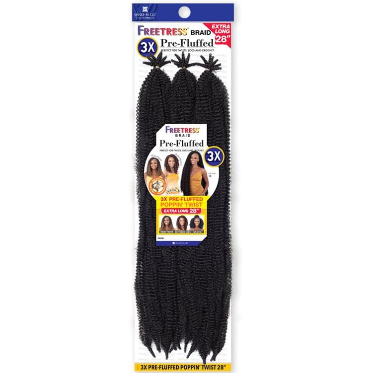 3X PRE-FLUFFED POPPIN' TWIST 28" | Synthetic Braid | Hair to Beauty.