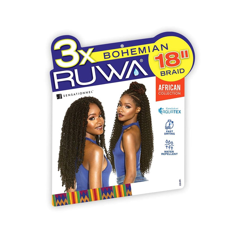 3X BOHEMIAN 18" | Sensationnel Ruwa Synthetic Braid | Hair to Beauty.