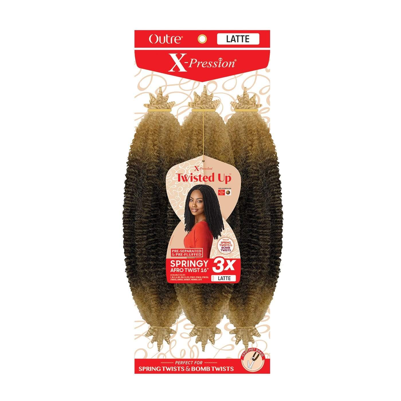 3X SPRINGY AFRO TWIST 16