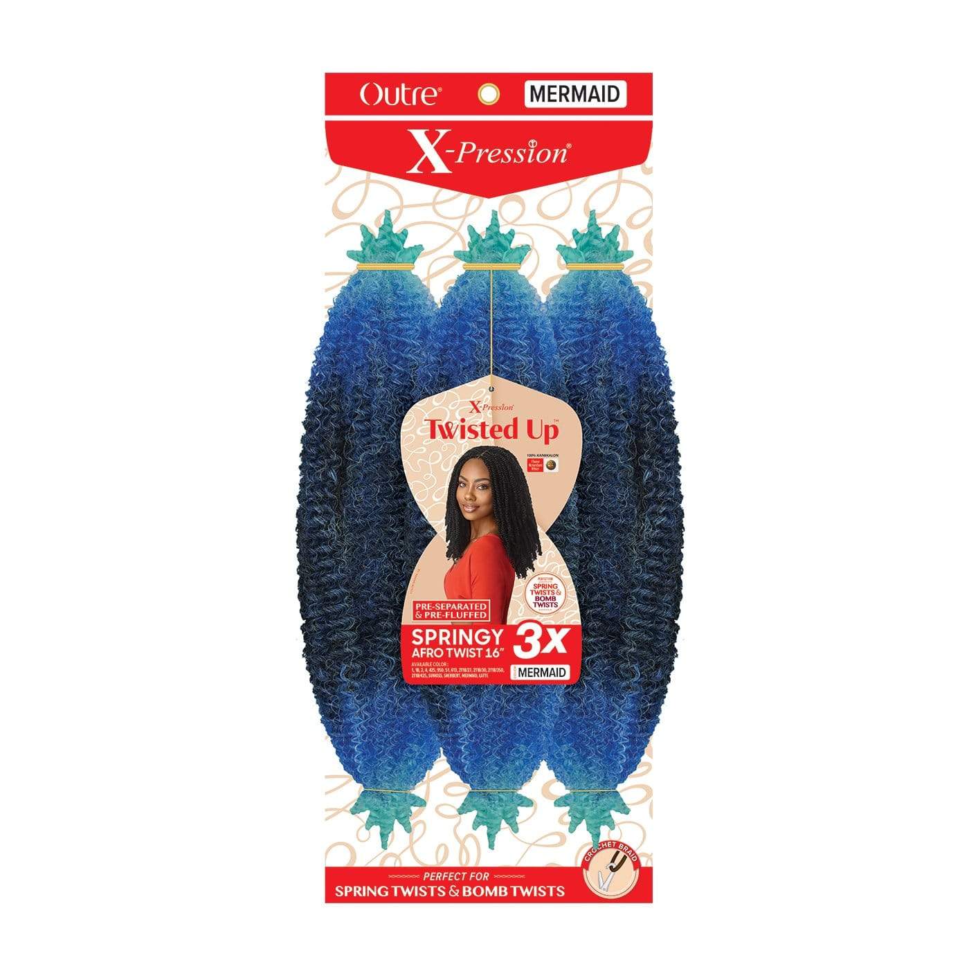 3X SPRINGY AFRO TWIST 16