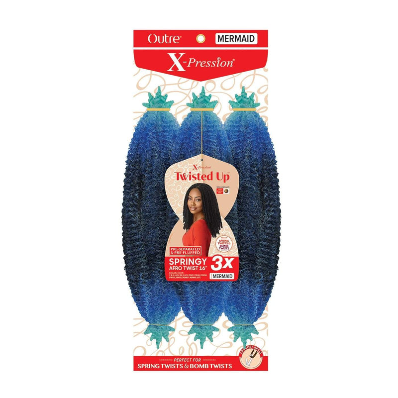 3X SPRINGY AFRO TWIST 16" | Twisted up Synthetic Braid | Hair to Beauty.