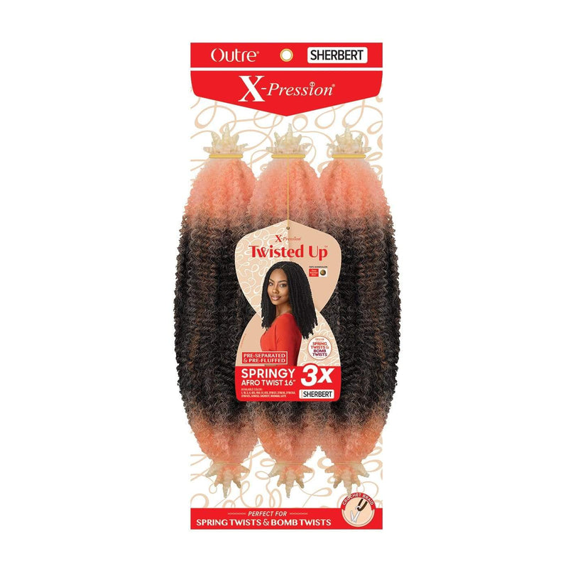 3X SPRINGY AFRO TWIST 16" | Twisted up Synthetic Braid | Hair to Beauty.