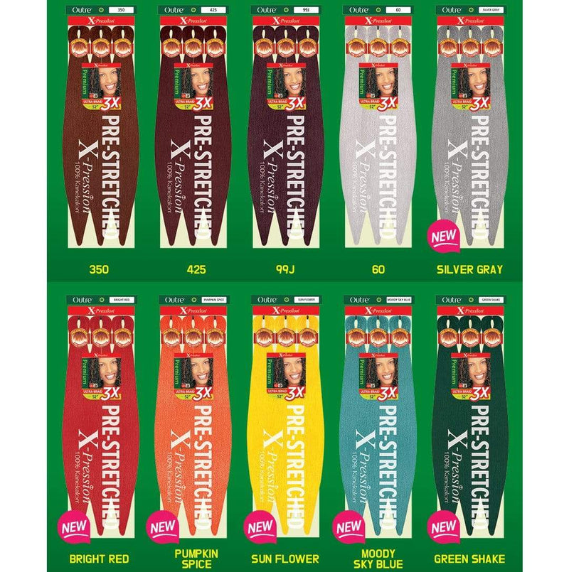 3X X-PRESSION 52" | Pre-Stretched Kanekalon Braid | Hair to Beauty.