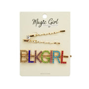BLKGIRL 1 | Colorful Rhinestone Hair Pin 3PCS | Hair to Beauty.