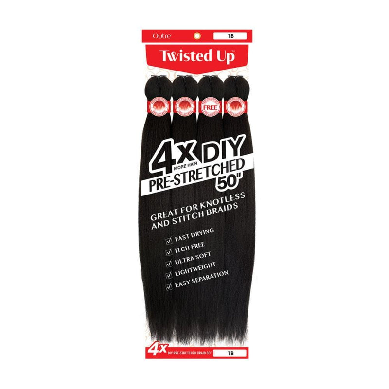4X DIY PRESTRETCHED 50" | Twisted Up Synthetic Braid | Hair to Beauty.