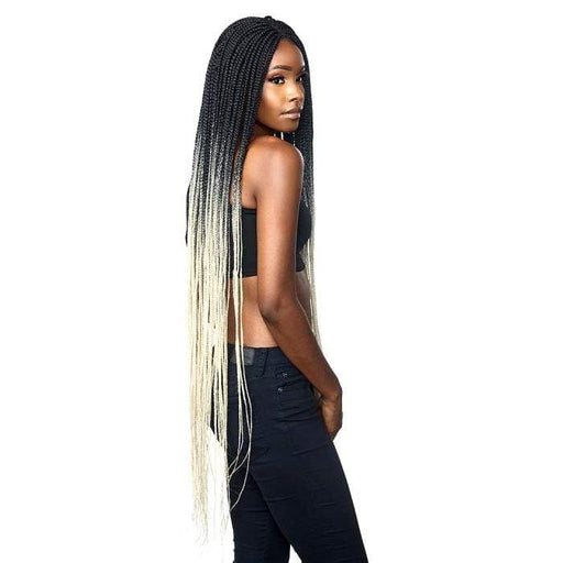 BOX BRAID 50" | Cloud9 Synthetic 4X4 Swiss Lace Frontal Wig | Hair to Beauty.