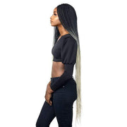BOX BRAID 50" | Cloud9 Synthetic 4X4 Swiss Lace Frontal Wig | Hair to Beauty.
