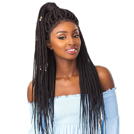 BOX BRAID LARGE | Cloud9 Synthetic 4X4 Swiss Lace Frontal Wig | Hair to Beauty.