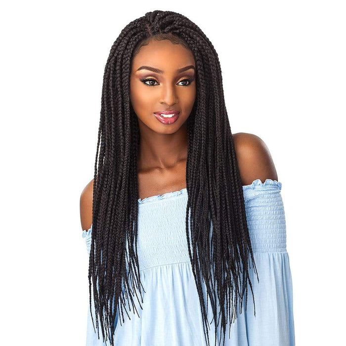 BOX BRAID LARGE | Cloud9 Synthetic 4X4 Swiss Lace Frontal Wig | Hair to Beauty.