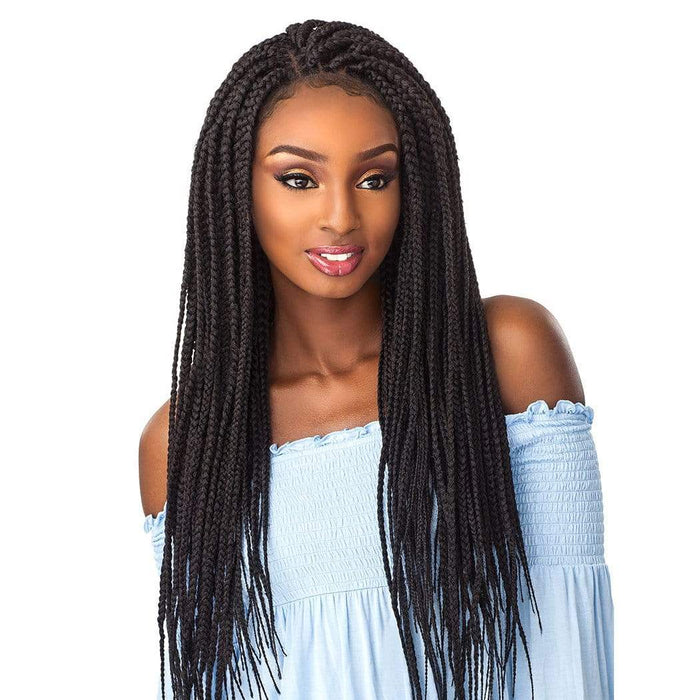 BOX BRAID LARGE | Cloud9 Synthetic 4X4 Swiss Lace Frontal Wig | Hair to Beauty.