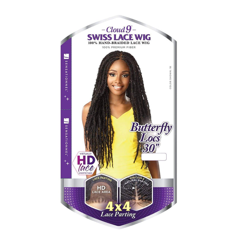 4X4 BUTTERFLY LOCS 30″ | Cloud9 Synthetic Swiss Hand-Braided HD Lace Wig | Hair to Beauty.