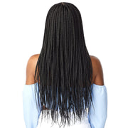 CENTER PART FEED IN 28″ | Sensationnel Cloud9 Synthetic Swiss Hand-Braided HD Lace Wig | Hair to Beauty.