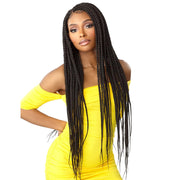 4X4 BRAIDED BOX BRAIDED X-LARGE 36″ | Cloud9 Synthetic Swiss Hand-Braided HD Lace Wig - Hair to Beauty.