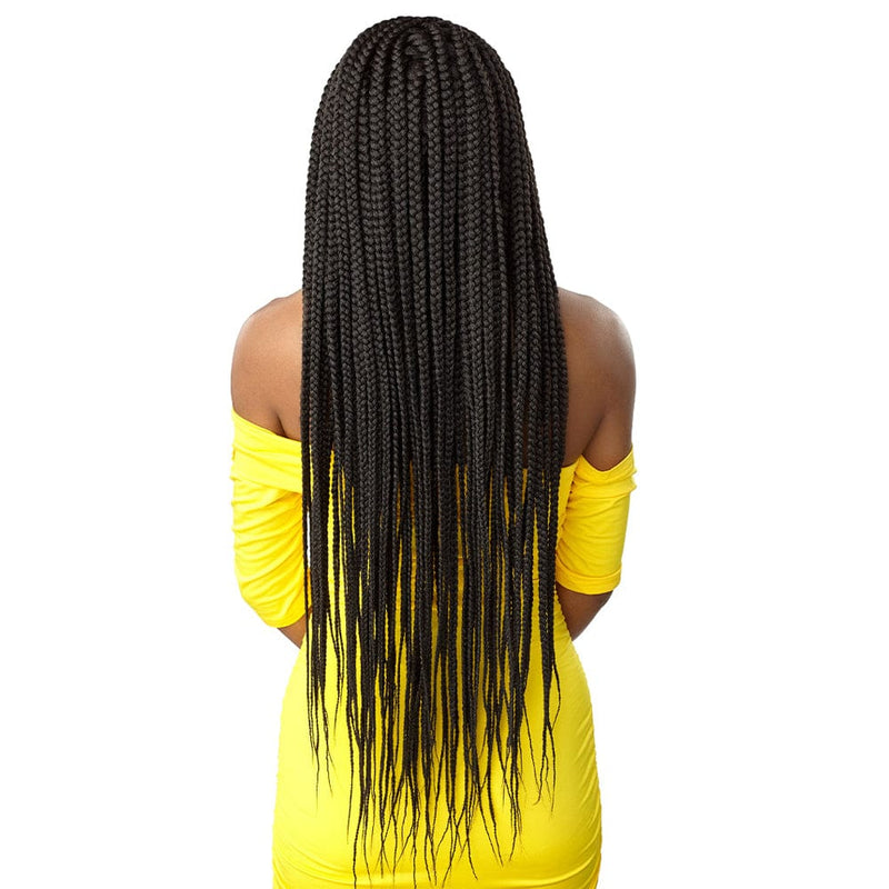 4X4 BRAIDED BOX BRAIDED X-LARGE 36″ | Cloud9 Synthetic Swiss Hand-Braided HD Lace Wig - Hair to Beauty.