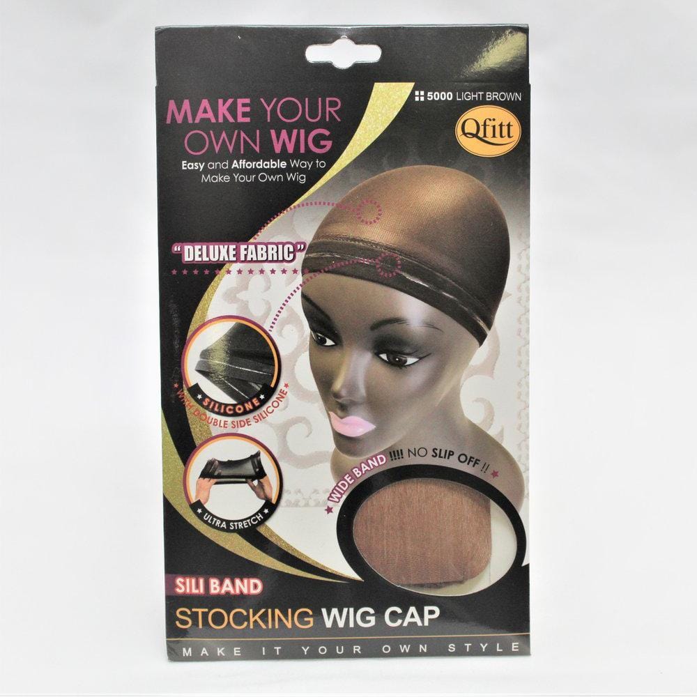 Qfitt Sili Band Stocking Wig Cap (5000 Light Brown)