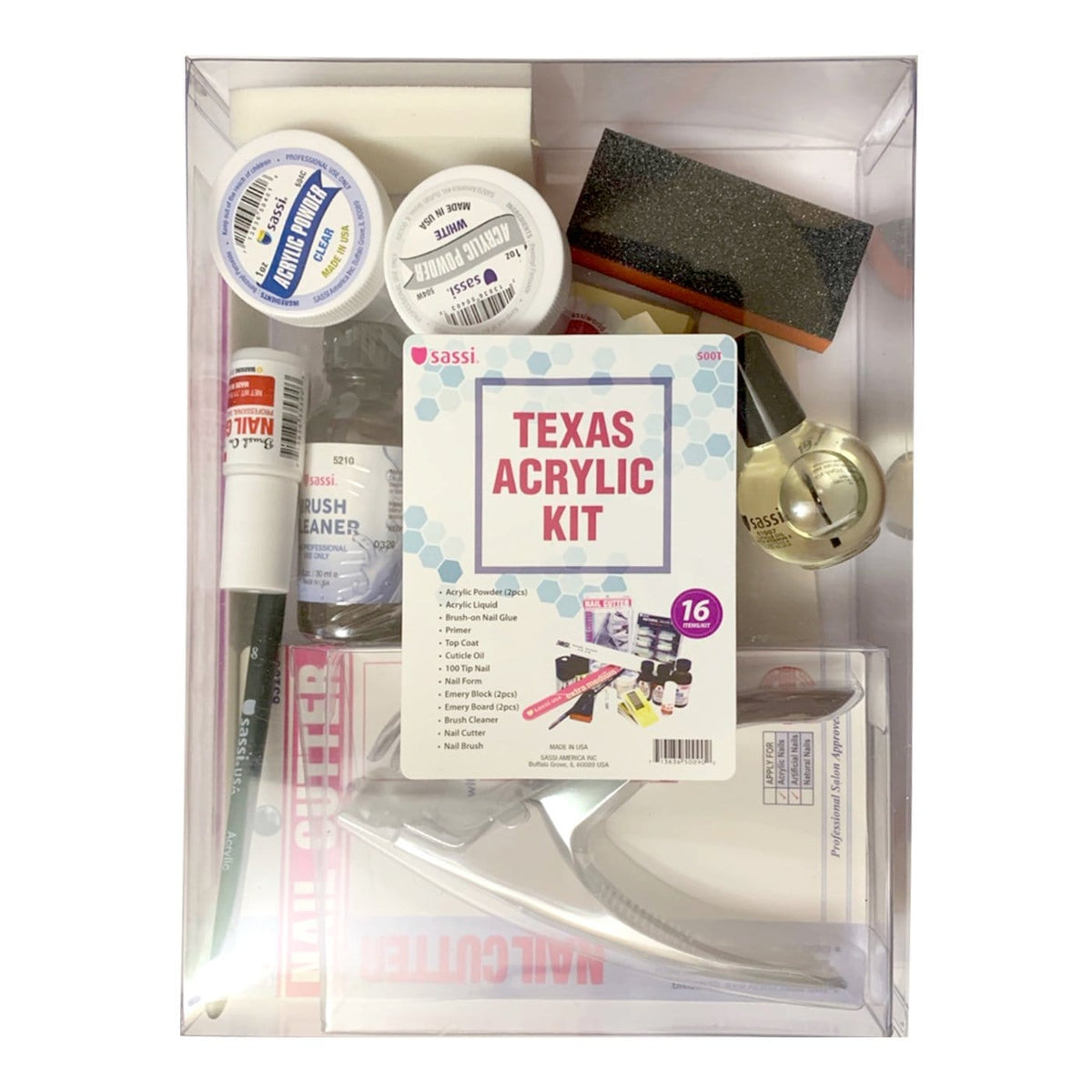 SASSI - Texas Acrylic Kit (16 items/kit) 500T — Hair to Beauty
