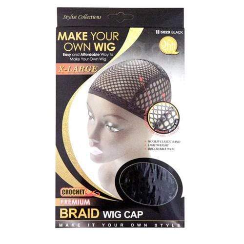 QFITT | Make Your Own Wig Cap Premium Black Braid Wig Cap 5029 | Hair to Beauty.