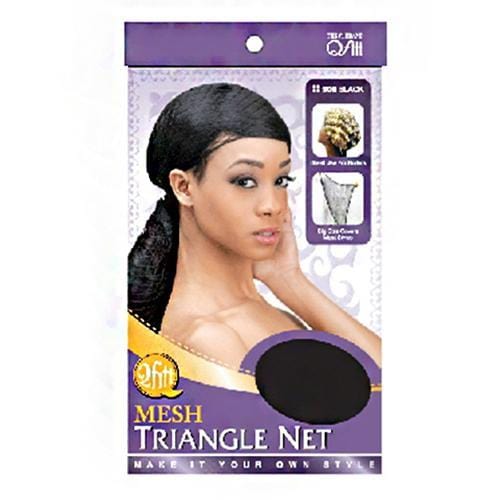 QFITT | Mesh Triangle Net Rollers Big Size Covers Hair Long Wig Caps Black 506 | Hair to Beauty.