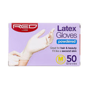 RED BY KISS | Latex Gloves Powdered 50 ct | Hair to Beauty.