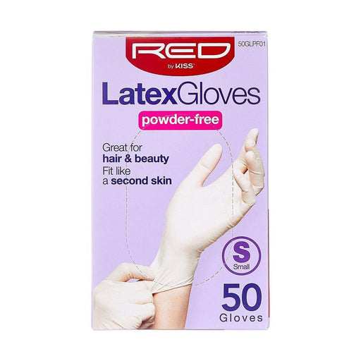 RED BY KISS | Latex Gloves Powder-Free 50 ct | Hair to Beauty.