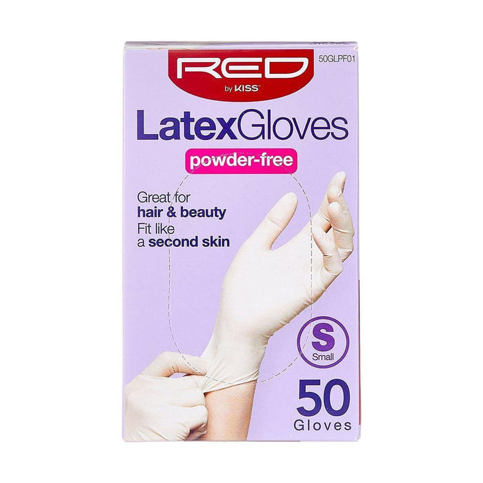 RED BY KISS | Latex Gloves Powder-Free 50 ct | Hair to Beauty.