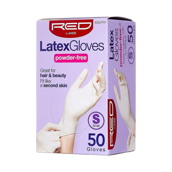 RED BY KISS | Latex Gloves Powder-Free 50 ct | Hair to Beauty.
