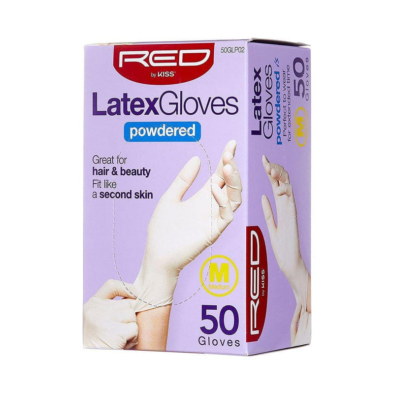 RED BY KISS | Latex Gloves Powdered 50 ct | Hair to Beauty.