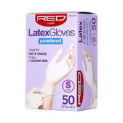 RED BY KISS | Latex Gloves Powdered 50 ct | Hair to Beauty.