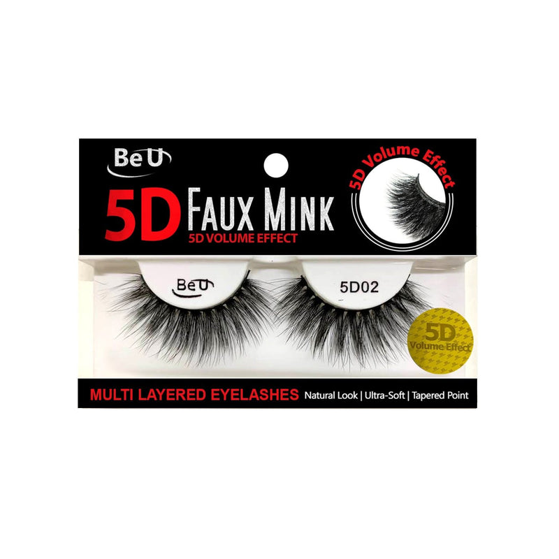 BE U | 5D Faux Mink Eyelashes 5D02 | Hair to Beauty.