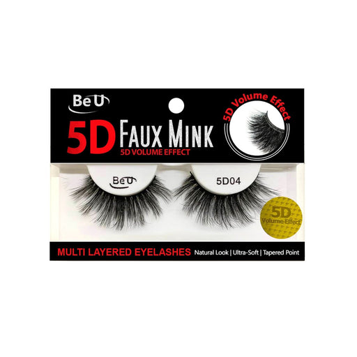 BE U | 5D Faux Mink Eyelashes 5D04 | Hair to Beauty.