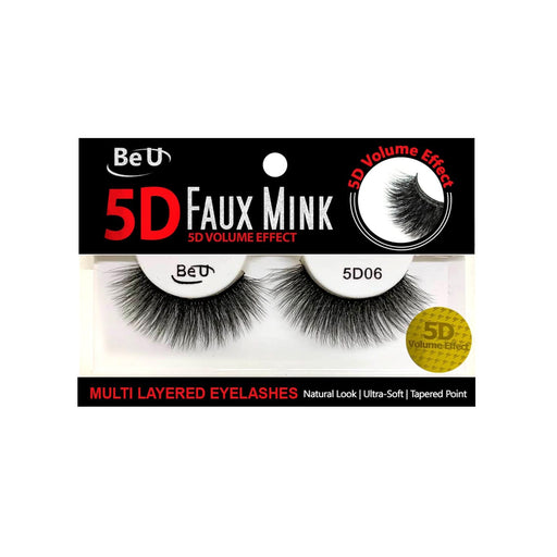 BE U | 5D Faux Mink Eyelashes 5D06 | Hair to Beauty.