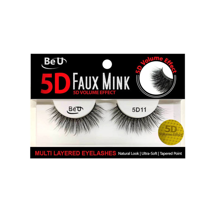 BE U | 5D Faux Mink Eyelashes 5D11 | Hair to Beauty.