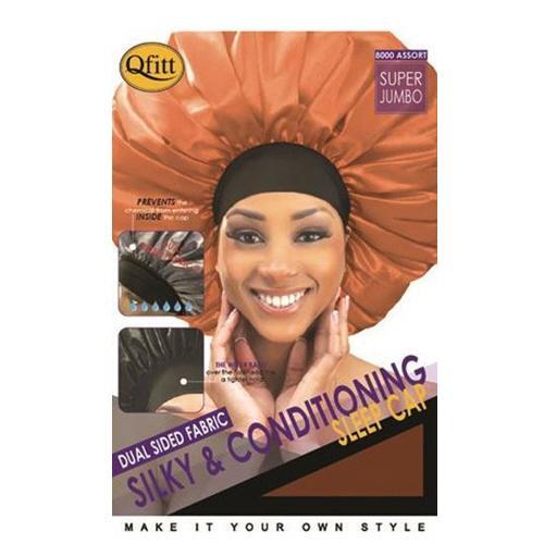 QFITT | Dual Sided Fabric Silky and Conditioning Sleep Cap | Hair to Beauty.